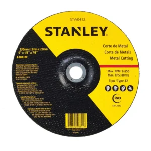 DISCO CORTE METAL 9"X1/8"  X 7/8"  STANLEY